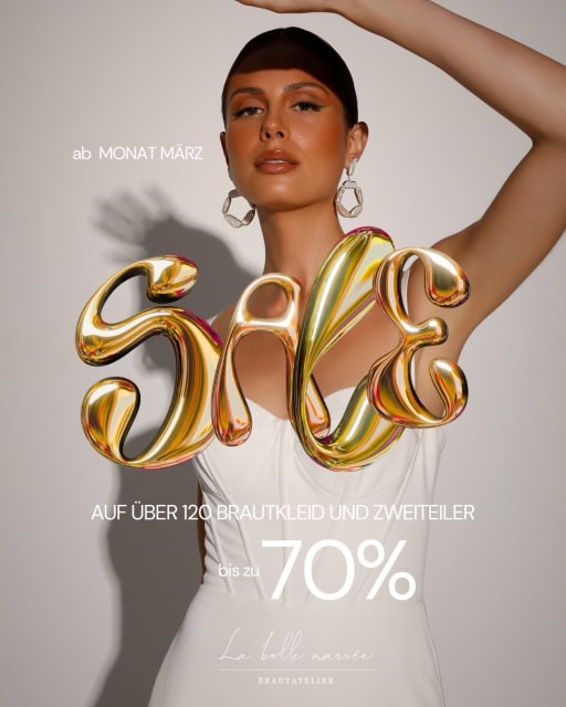 🤍 SUPER SALE MÄRZ bei La Belle Mariee - Brautatelier 🤍
Der Frühling steht vor der Tür – und mit ihm unsere große SALE-Aktion im MONAT MÄRZ!
• Über 120 Brautkleider & Zweiteiler
• Bis zu 70 % reduziert
• Alle Preisklassen
• Alle Konfektionsgrößen
• Alle Stilrichtungen – von Boho bis Clean Chic
Egal ob du spontan heiratest oder einfach dein Traumkleid zum Traumpreis finden möchtest – jetzt ist deine Chance!
📅 SALE-Termin kostenfrei
First come, first serve
Sichere dir deinen Termin:
📞 01626940829
📧 info@labellemariee-brautatelier.de
📲 Oder ganz einfach über den Link in unserer Bio SALE TERMIN
Wir freuen uns auf dich und deinen ganz besonderen Anprobenmoment. 🤍