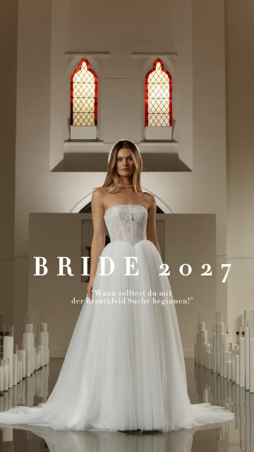 DU heiratest 2027?
Wann DU mit der BRAUTKLEIDSUCHE beginnen solltest…